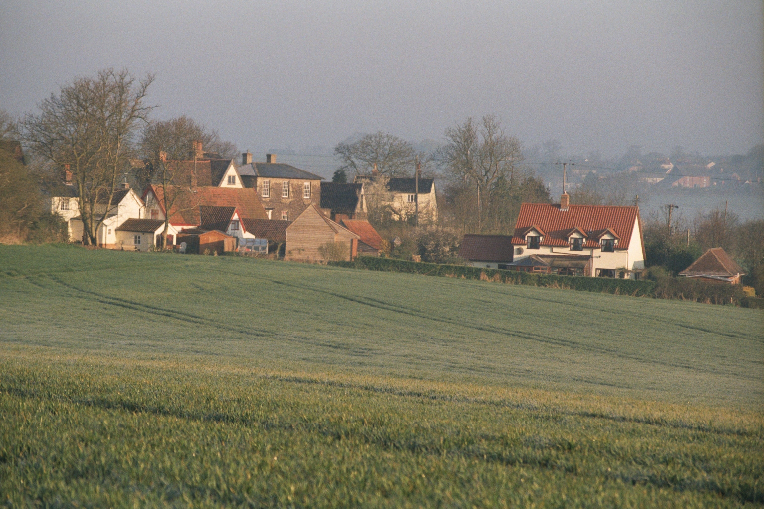 Wickhambrook Village scene