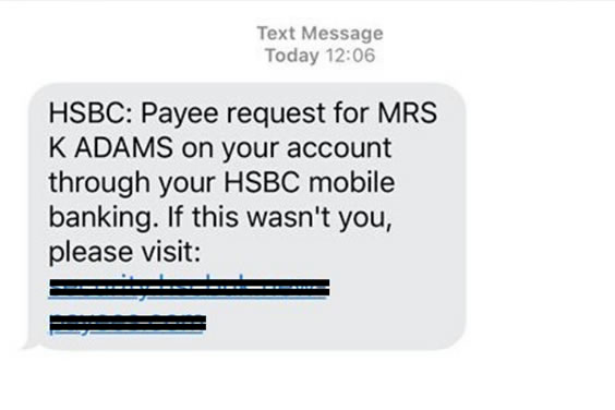 Bank Text Scams