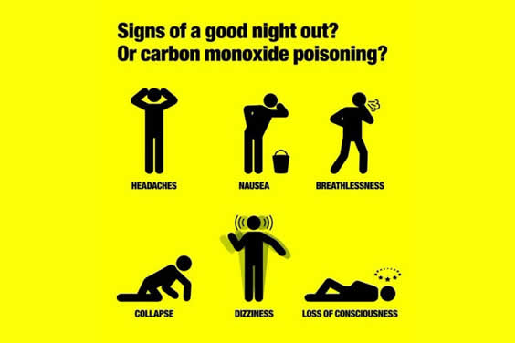 Signs of Carbon Monoxide poisoning