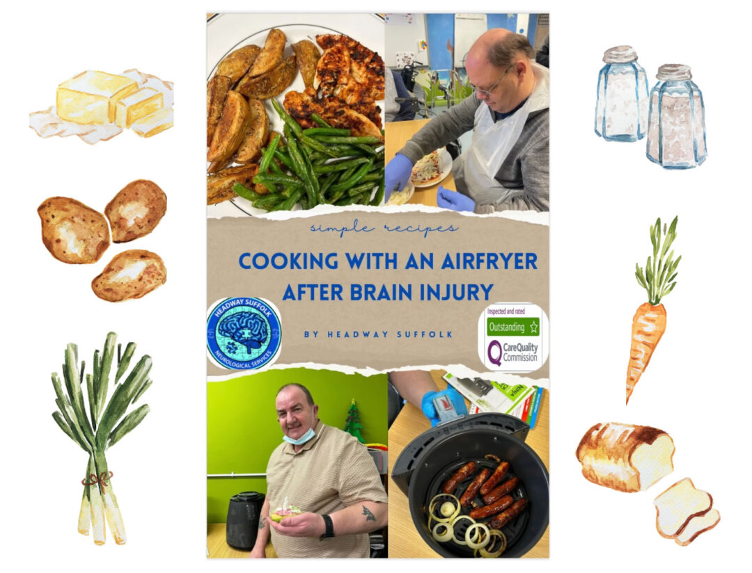 Cooking with an airfryer after brain injury