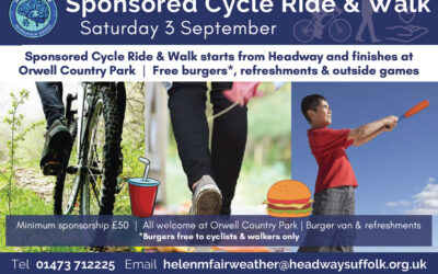 Headway Suffolk bike ride and walk