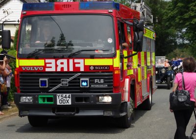 Wickhambrook Fire Brigade in Carnival Parade