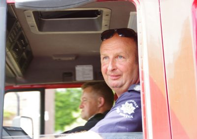 Wickhambrook Fire Brigade in Carnival Parade