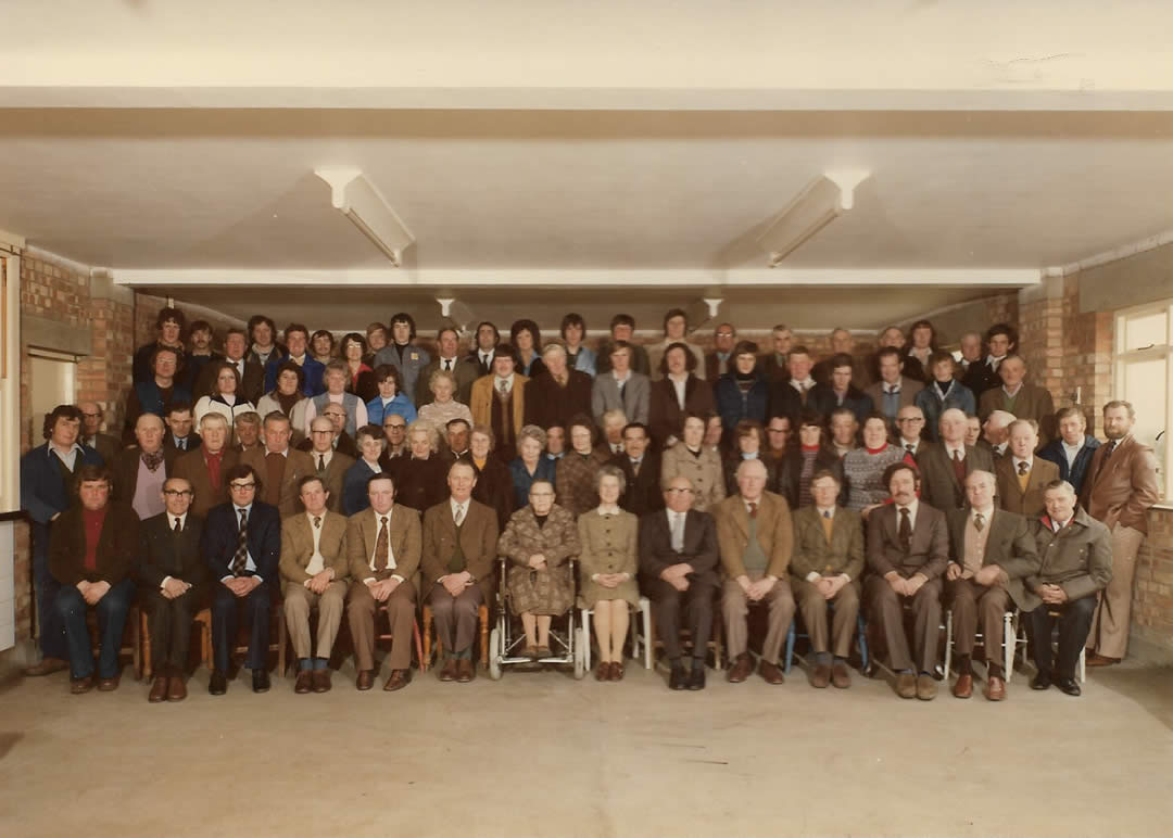 The entire staff were photographed in 1978 to celebrate the 50th Anniversary as Justin bought Clopton Hall is 1928