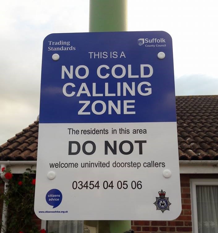 No Cold Calling Zone