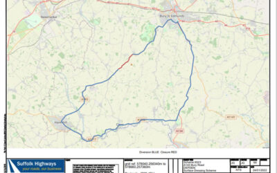 Suffolk Highways – Upcoming works – A143 Bury Road, Depden and A143 Bury Road, Wickhambrook