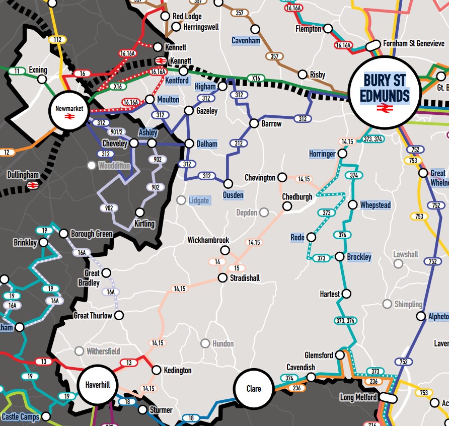 Suffolkonboard bus routes