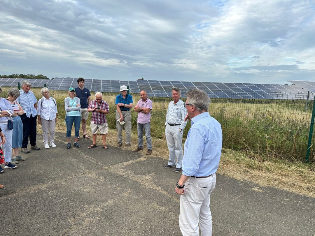 WI visit to Broxted Solar Farm