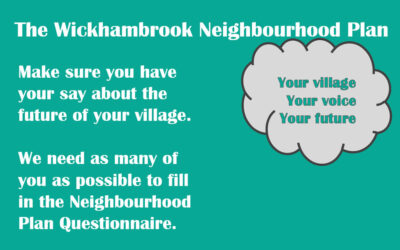 Update from your Neighbourhood Plan Working Group: – Keep those questionnaires coming!