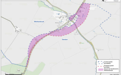 A note from your clerk – change to Parish boundary at Wickham Street following Community Governance Review